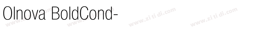 Olnova BoldCond字体转换 Olnova BoldCond字体转换